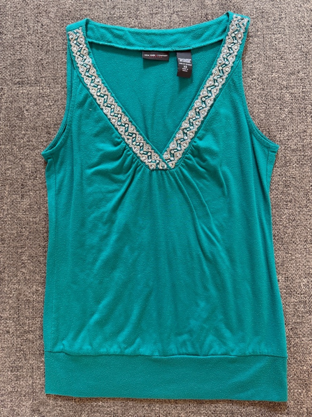New York & Company Embellished Tank Top